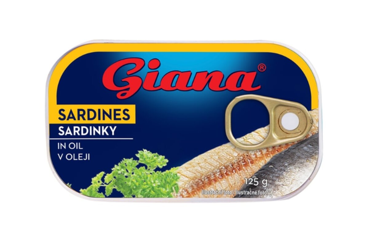 Sardinky v rastlinnom oleji 125 g 6-5