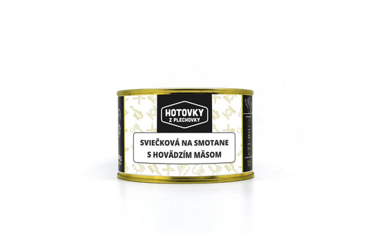 Sviečková na smotane s hovädzím mäsom 1 porcia