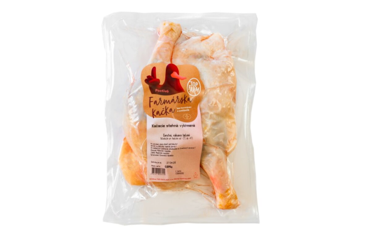 Kačacie stehná vykŕmené mrazené cca 600 g / 2 ks v bal. Top Farm